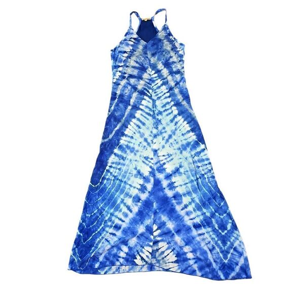 Pineapples Designed in Hawaii Tie Dye Maxi Dress Size Small‎ - Picture 1 of 10